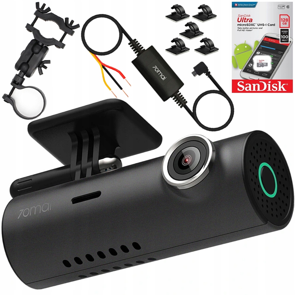 

Wideorejestrator 70mai M300 Uchwyt UP02+ 128GB