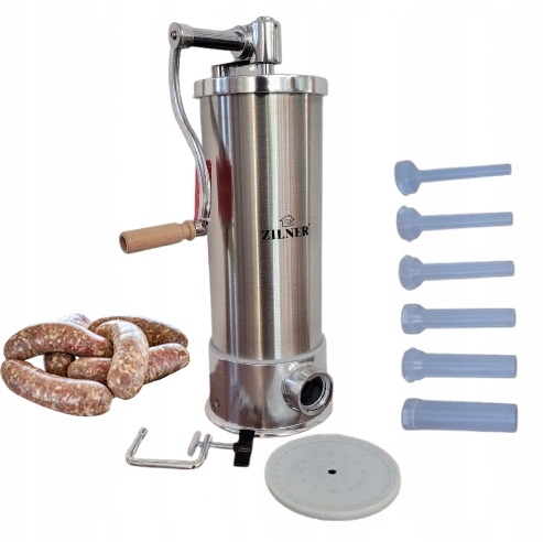 Plnicí špachtle na klobásy 5,5 l 6 x trychtýř