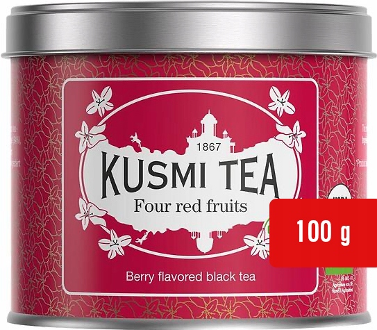 Levně Čaj Černý Kusmi Four Red Fruits Červené Ovoce Chuťový jako Dárek