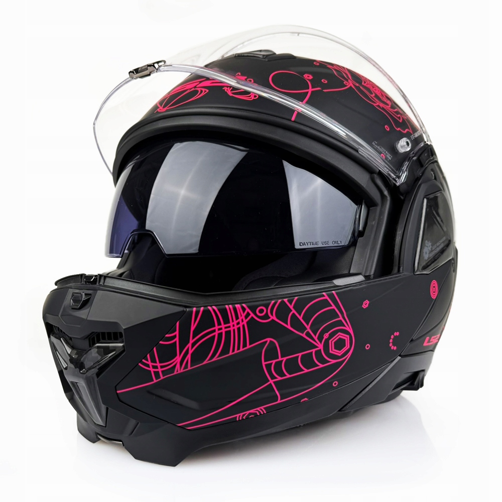 LS2 Kask Motocyklowy Szczękowy Z Blendą FF910 Advant II Sophia Blk Pink M