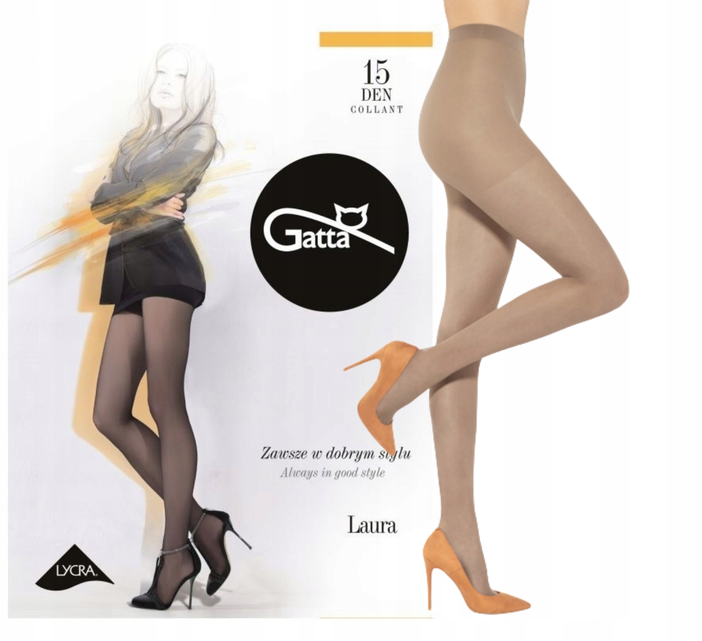 

Rajstopy Gatta Laura lycra 15/20 Den 3-M lyon