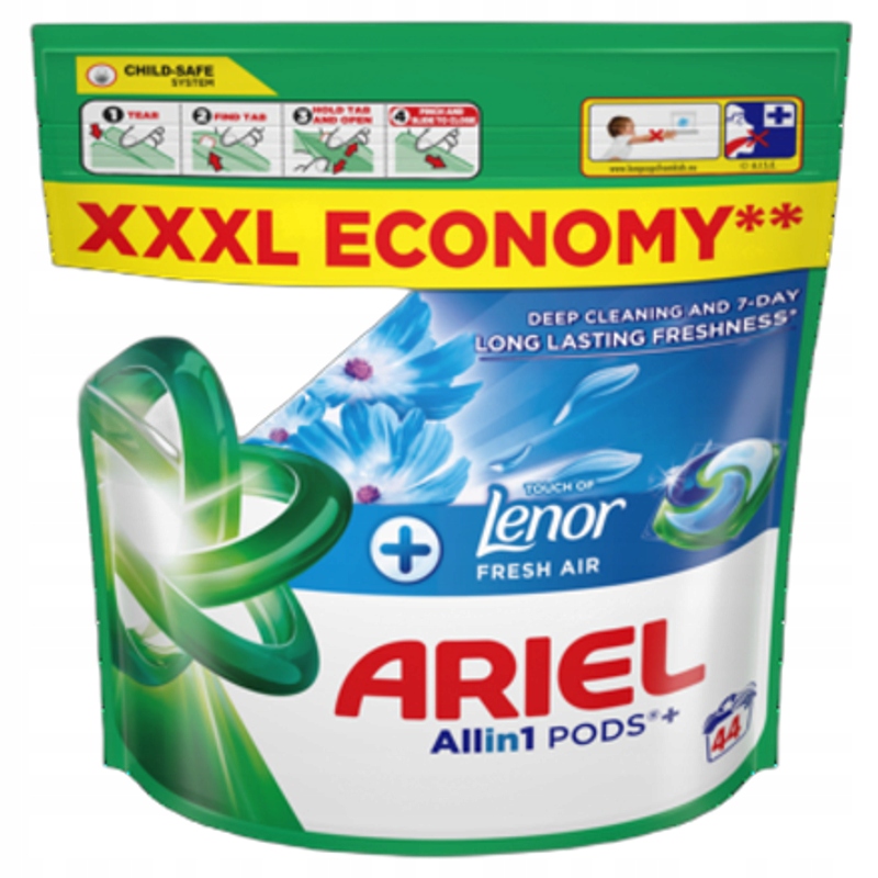 Ariel Allin1 Pods+ Touch of Lenor Fresh Air Kapsle na praní, 44 praní
