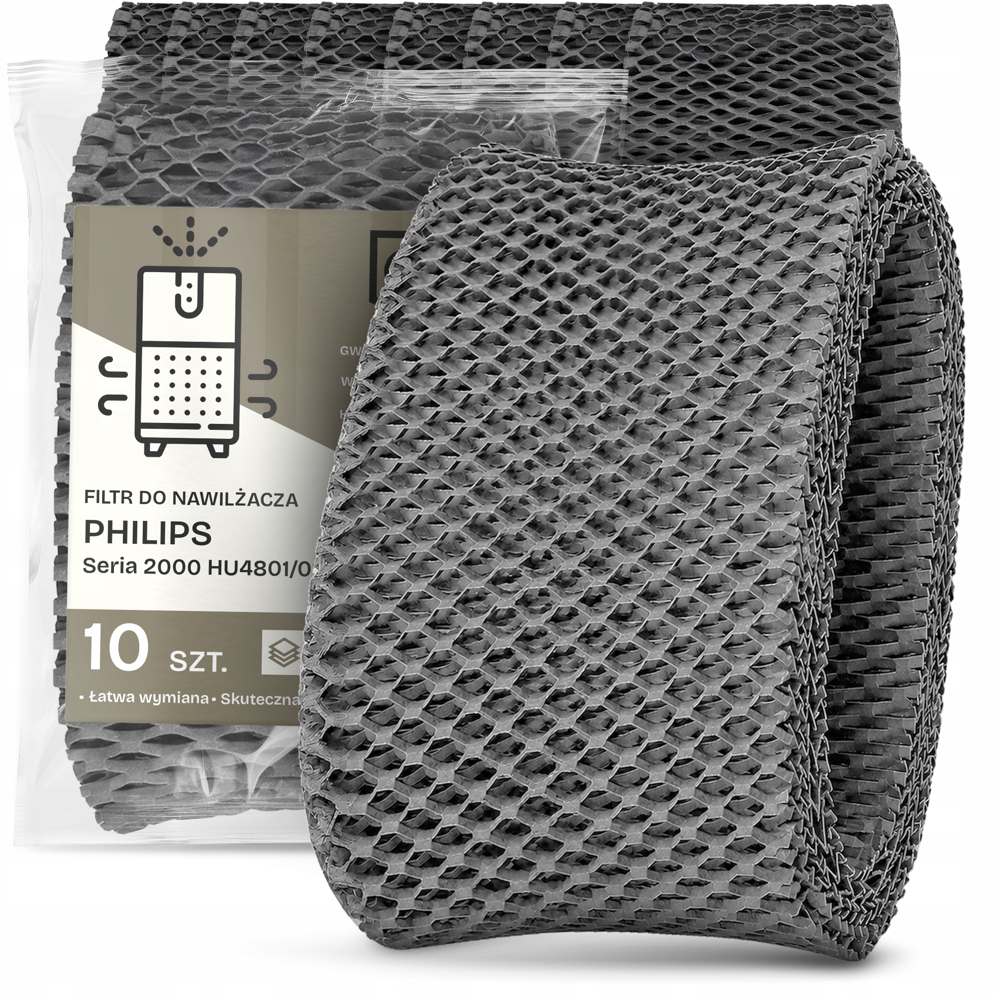 10x Filtr Do Zvlhčovače Vzduchu Philips Série 2000 HU4801/01 Omyvatelný