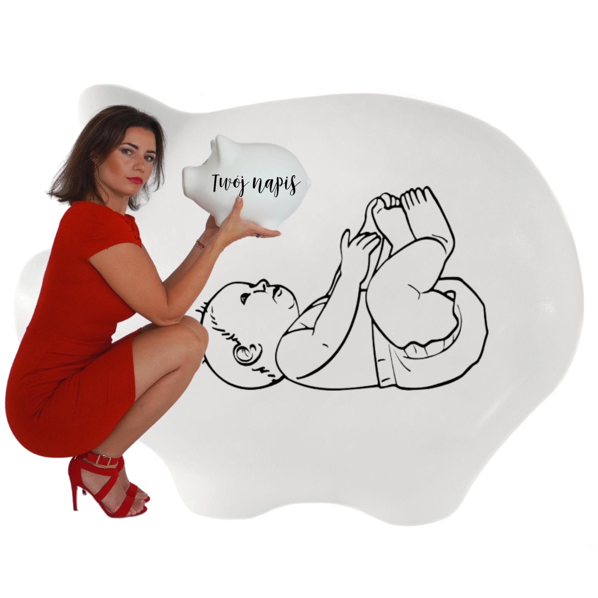 SKARBONKA PERSONALIZOWANA Z NAPISEM I GRAFIKĄ XXL