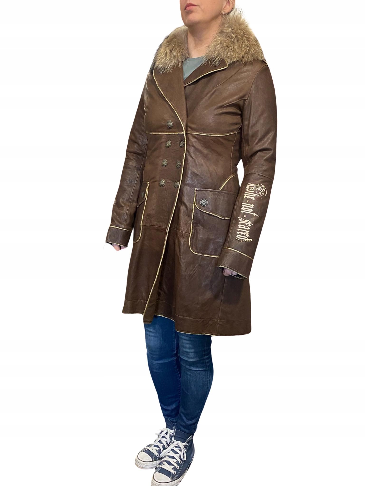 KOŻUCH PŁASZCZ W LES FEMMES MADE IN ITALY M