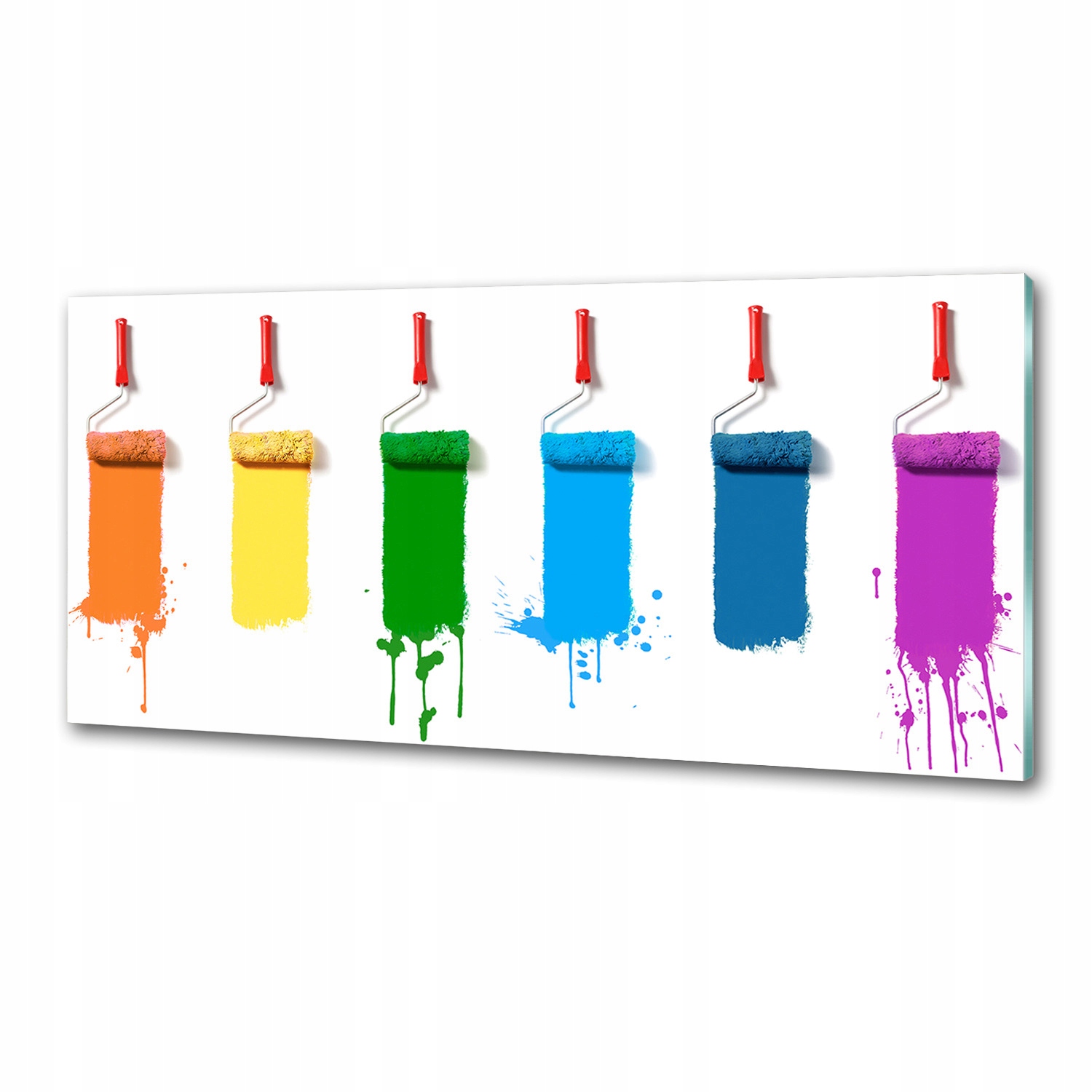Kuchyňský panel Malířské válečky 125 x 50 cm Lepidlo