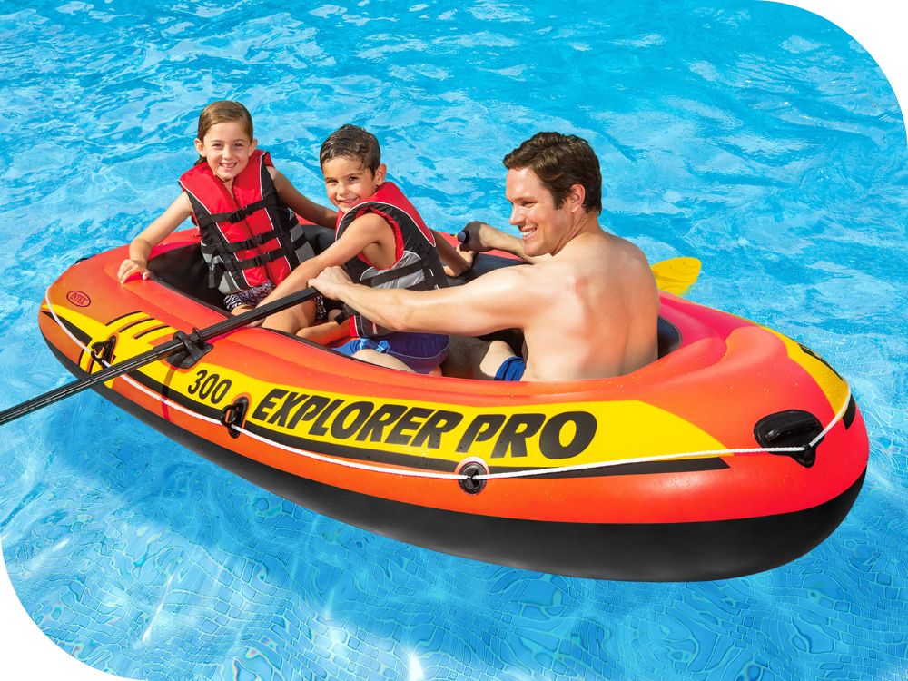 Ponton Intex Explorer 300 3os. Pompka + Wiosła 58358 MODEL 2024 Model 1