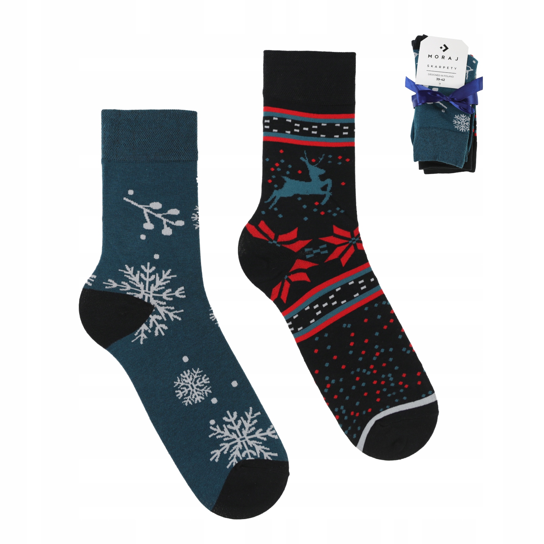 

Skarpety Moraj święta 43-45 gifts line dwupak