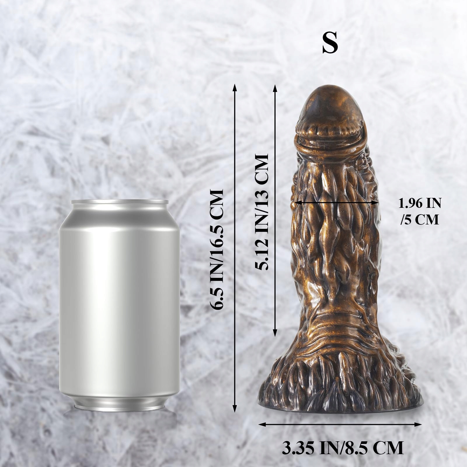 MONSTER Realistyczny Dildo 16.5cm Silikonowy Plug Analny dla Początkujących — miniatura 2
