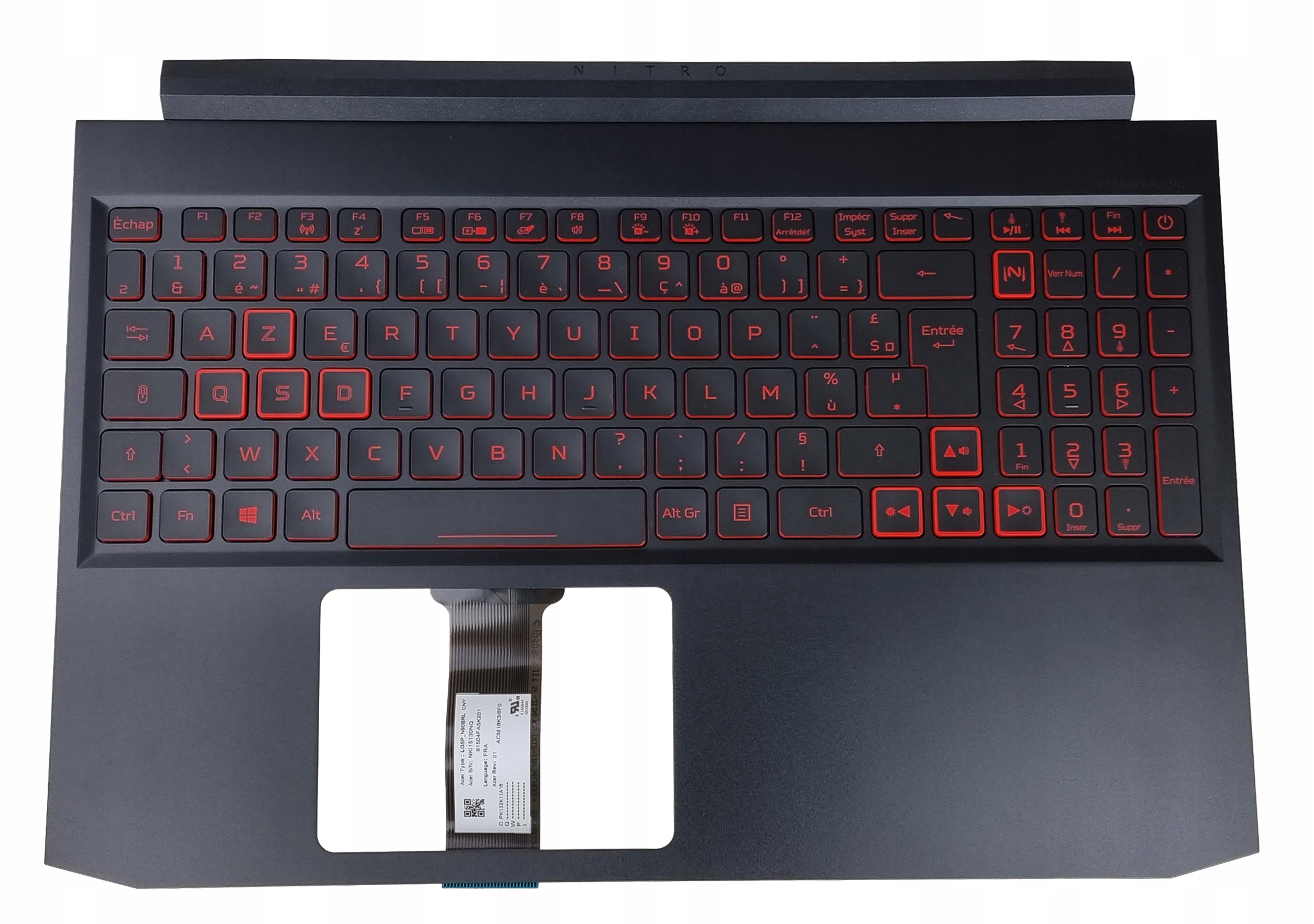 Nové Pouzdro Klávesnice Acer Nitro 7 AN715-51 GTX1050 1650 Francouzská Azerty