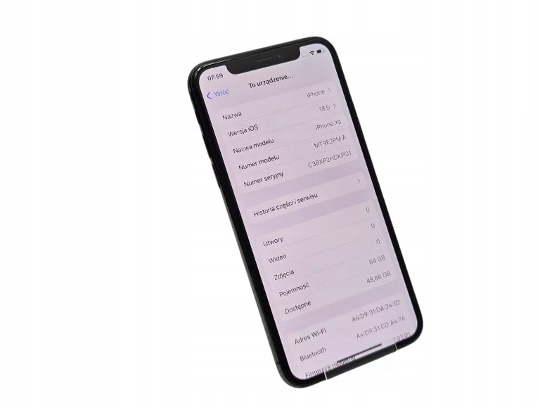 Smartfon Apple iPhone XS 4 GB / 64 GB 4G (LTE) czarny
