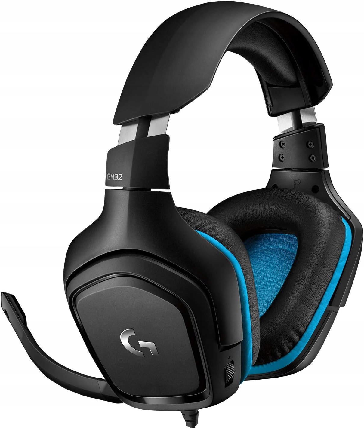 Herné slúchadlá Logitech G432 7.1 Dts 50 mm Usb čierno-modré