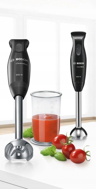 BOSCH Blender Ręczny CleverMixx 600W QuattroBlade Stalowy Czarny — miniatura 8