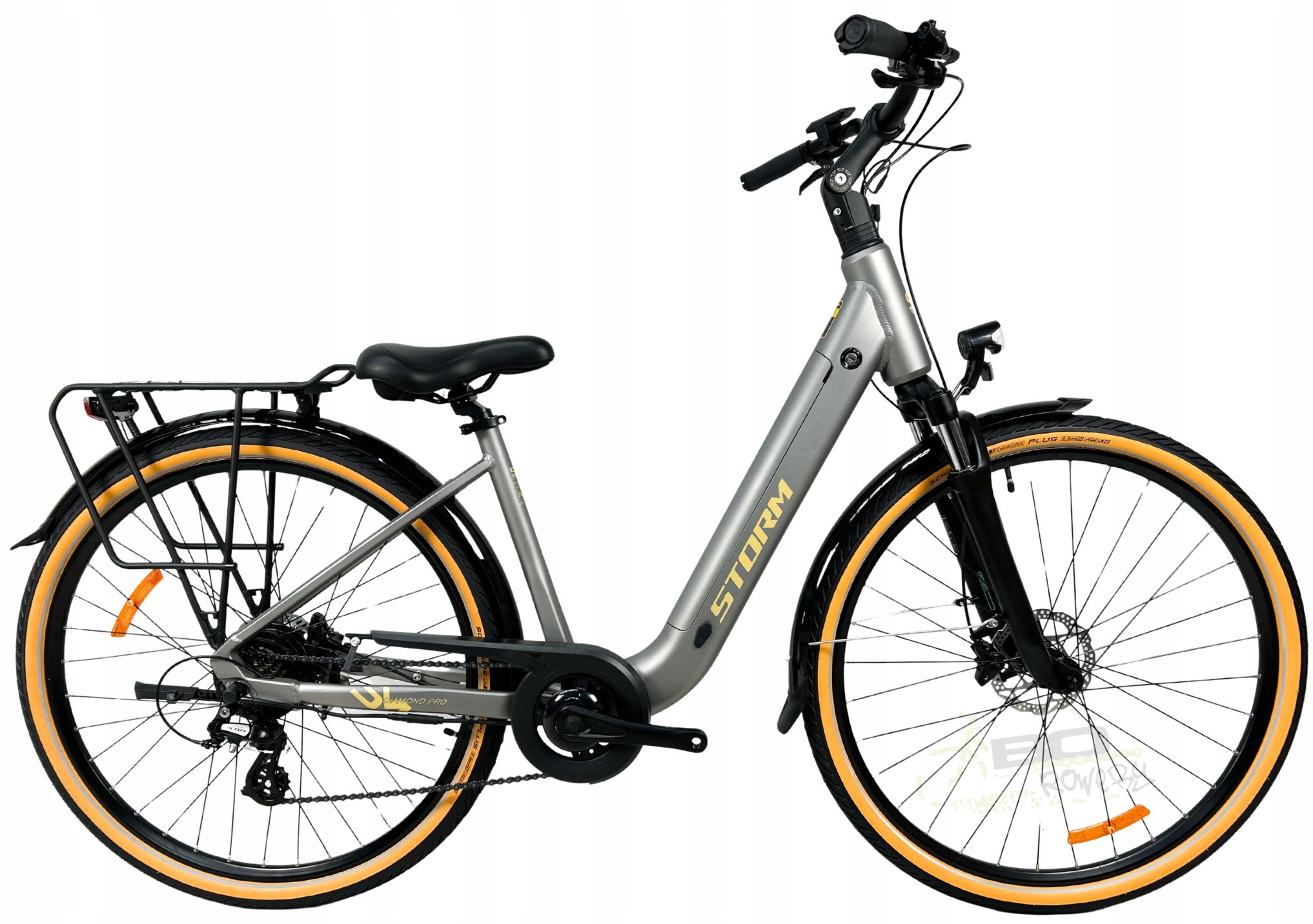 Rower Elektryczny damski Storm E-diamond Pro 1.0 rama 17 28 srebrny 2026