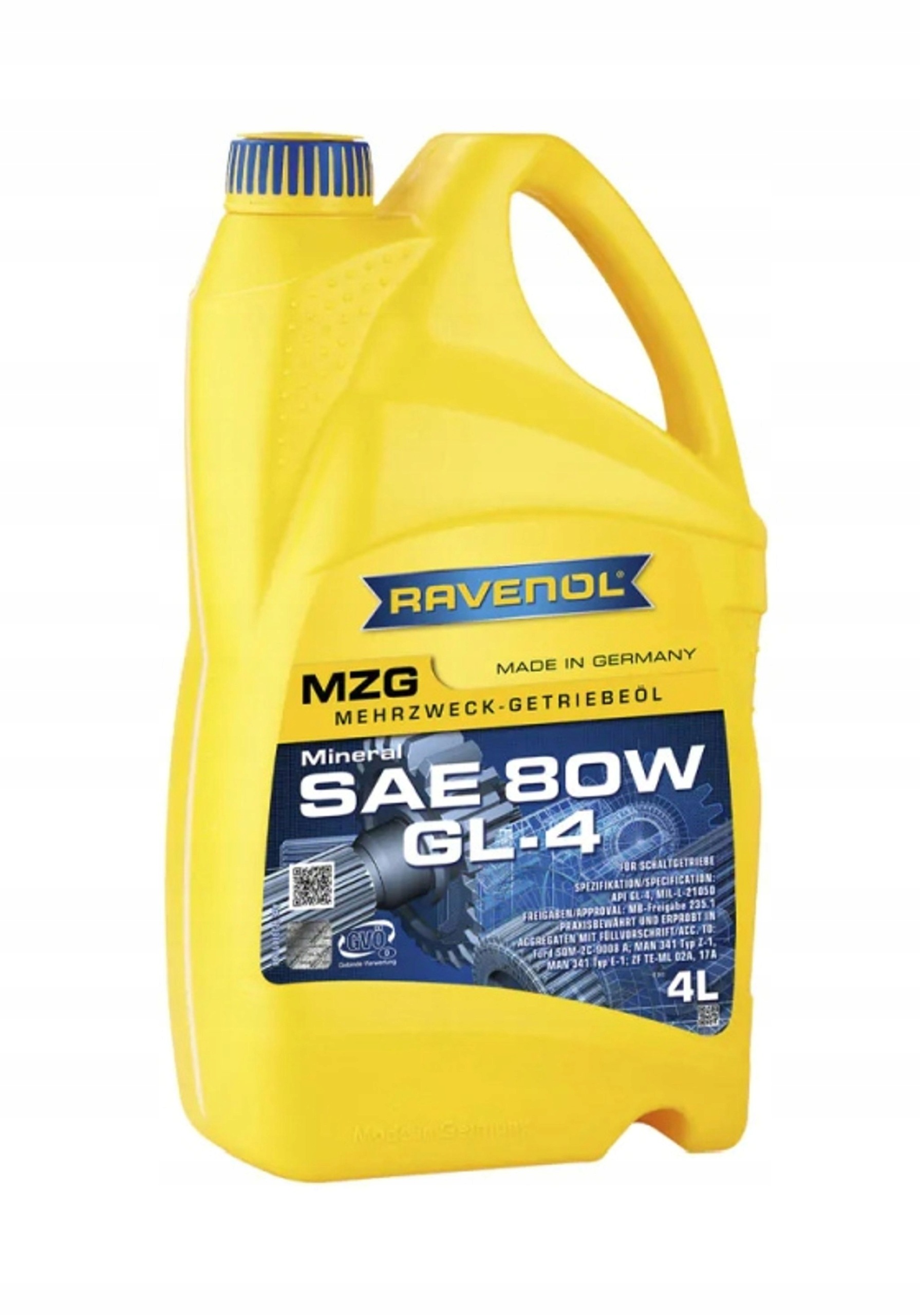 Prevodový olej do prevodovky Ravenol Rav Mzg Sae 80 4L