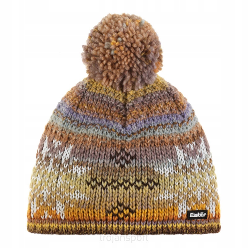 CZAPKA EISBAR IKE POMPON MU BROWN 30656 518