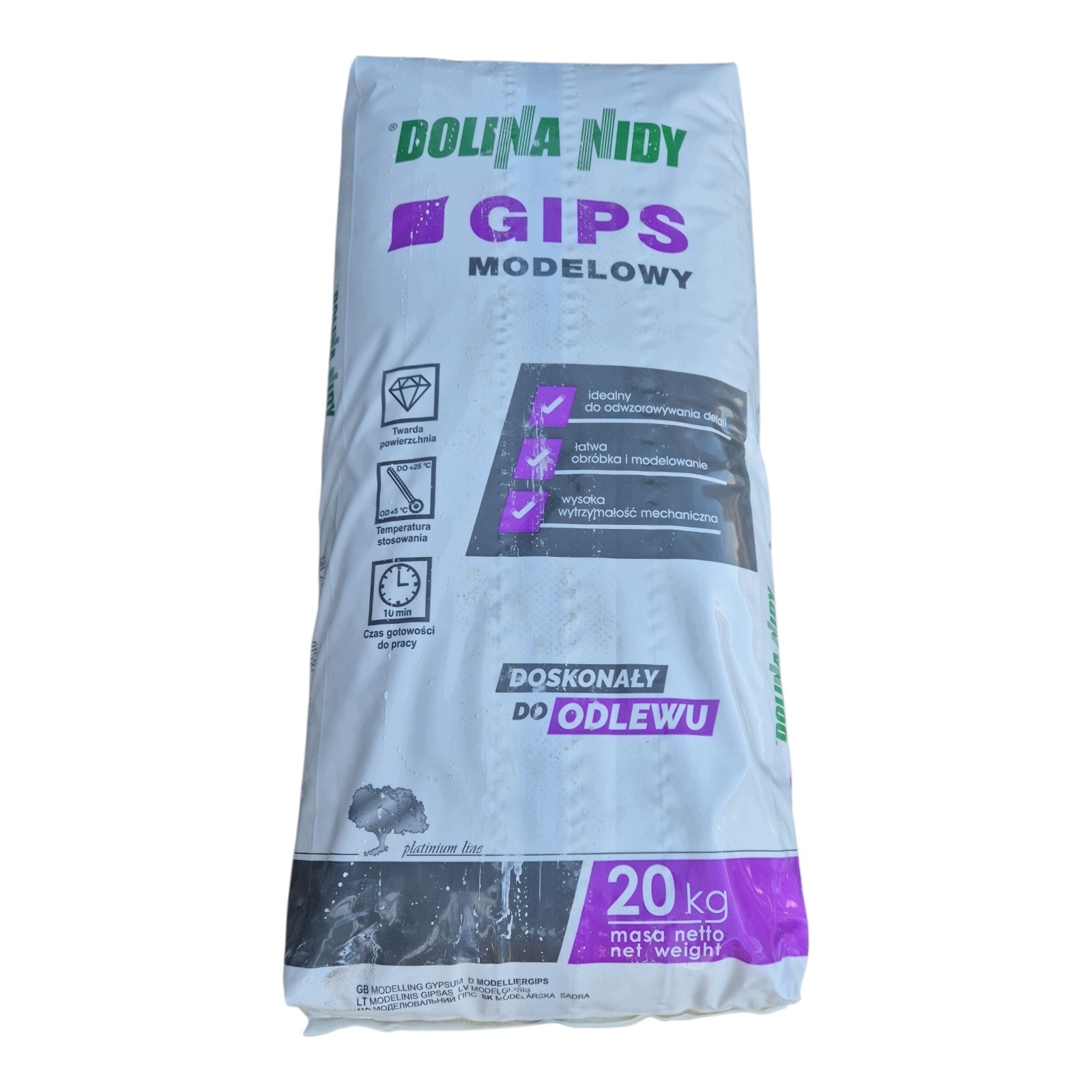 DOLINA NIDY GIPS FORMIERSKI MODELOWY 20KG