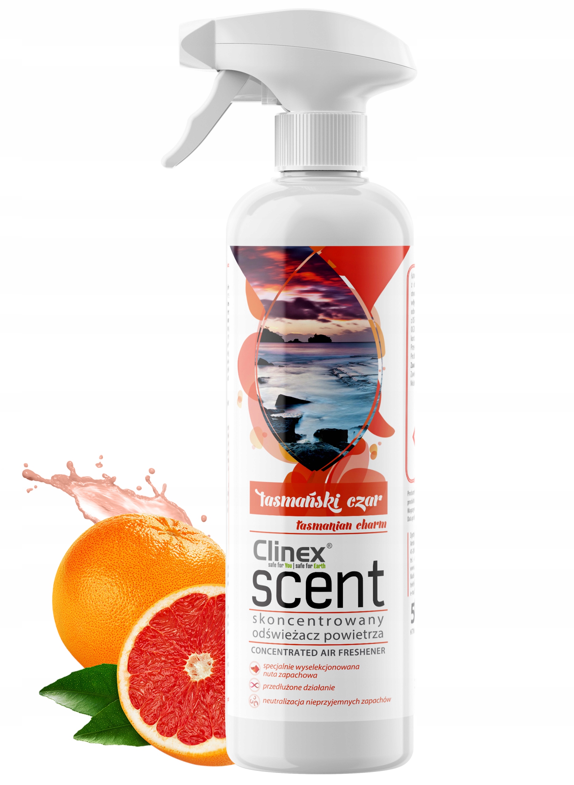 

Clinex Scent Odświeżacz 500ml Tasmański Czar
