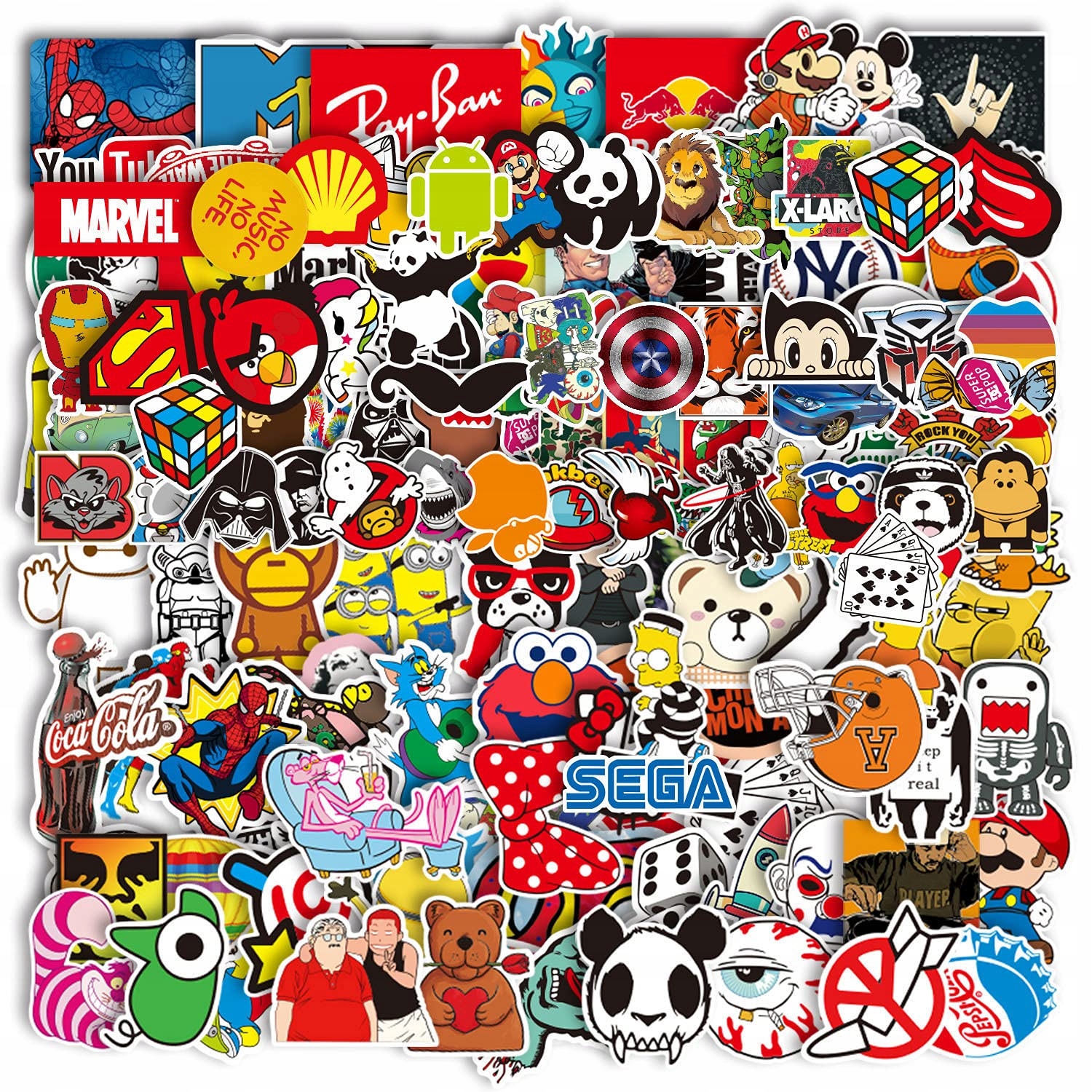 150 шт. виниловые наклейки для детей разных стилей