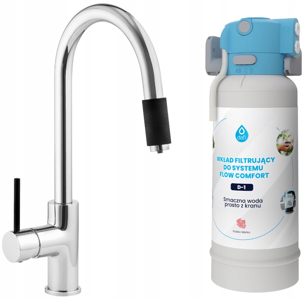 System filtrujący Dafi Flow Comfort D1 bateria trójdrożna Kyoto Chrom