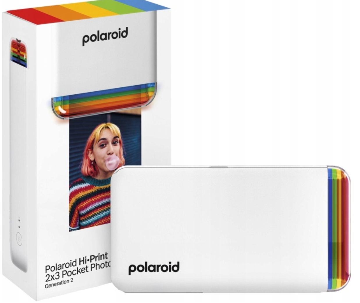 Bluetooth tiskárna fotografií Telefon Polaroid Hi-Print Gen 2 Bílá