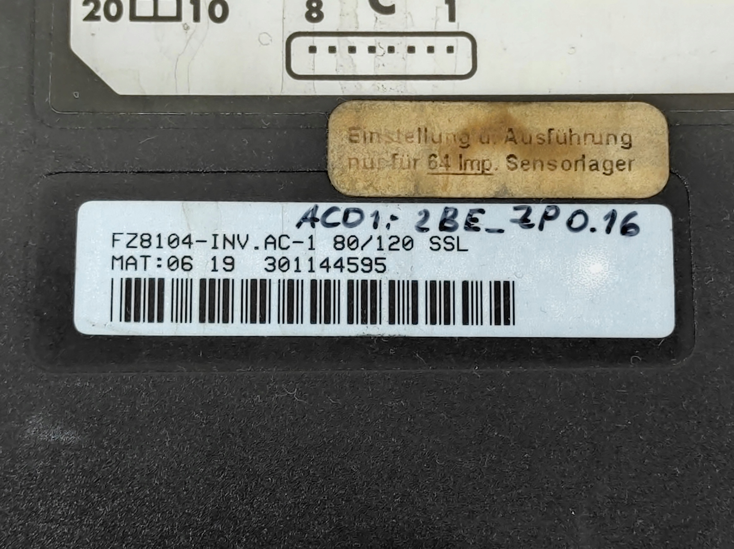 ZAPI AC-1 SSL FZ8104-INV.AC-1 80/120 INVERTER 80V Symbol AC-1 SSL