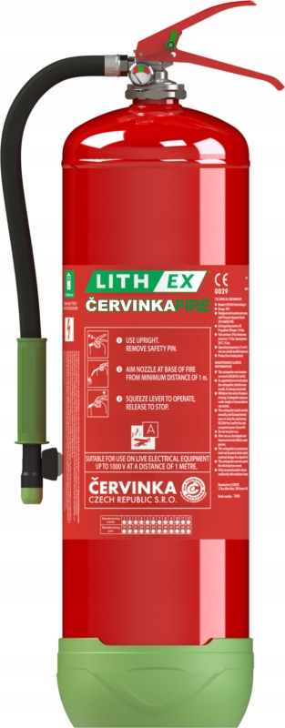 Hasiaci prístroj na lítiové batérie Avd Lith EX9 9 l