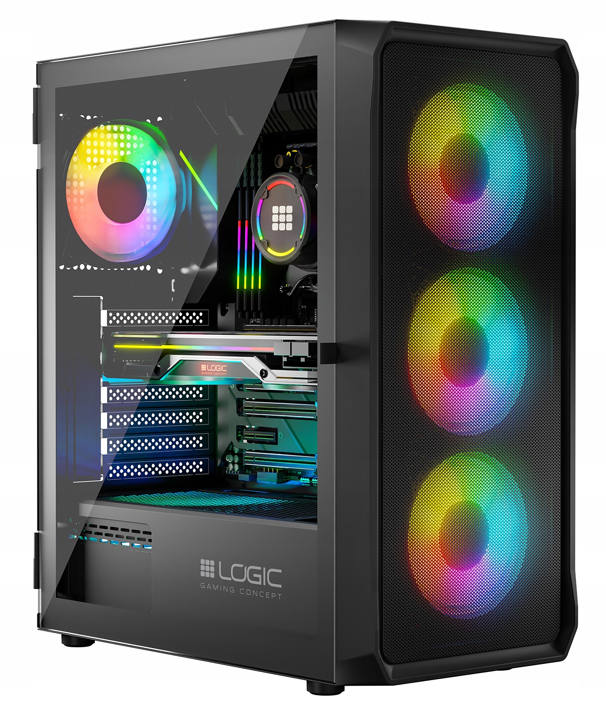 Komputer Gamingowy Portos D5 i7-14700kf SSD2TB 4TB 64GB RTX4070Ti