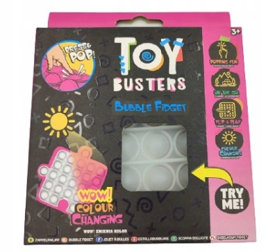 Bubble Fidget Pop it Puzzel zmieniający kolor róż