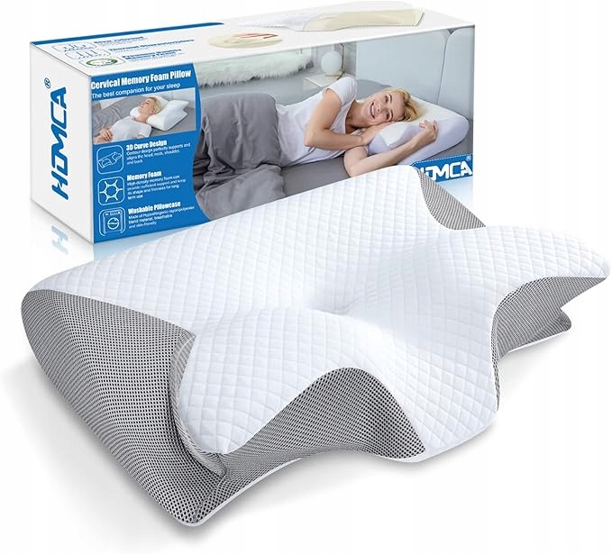 Polštář pod krk Homca Ergonomický z pěny s tvarovou pamětí,