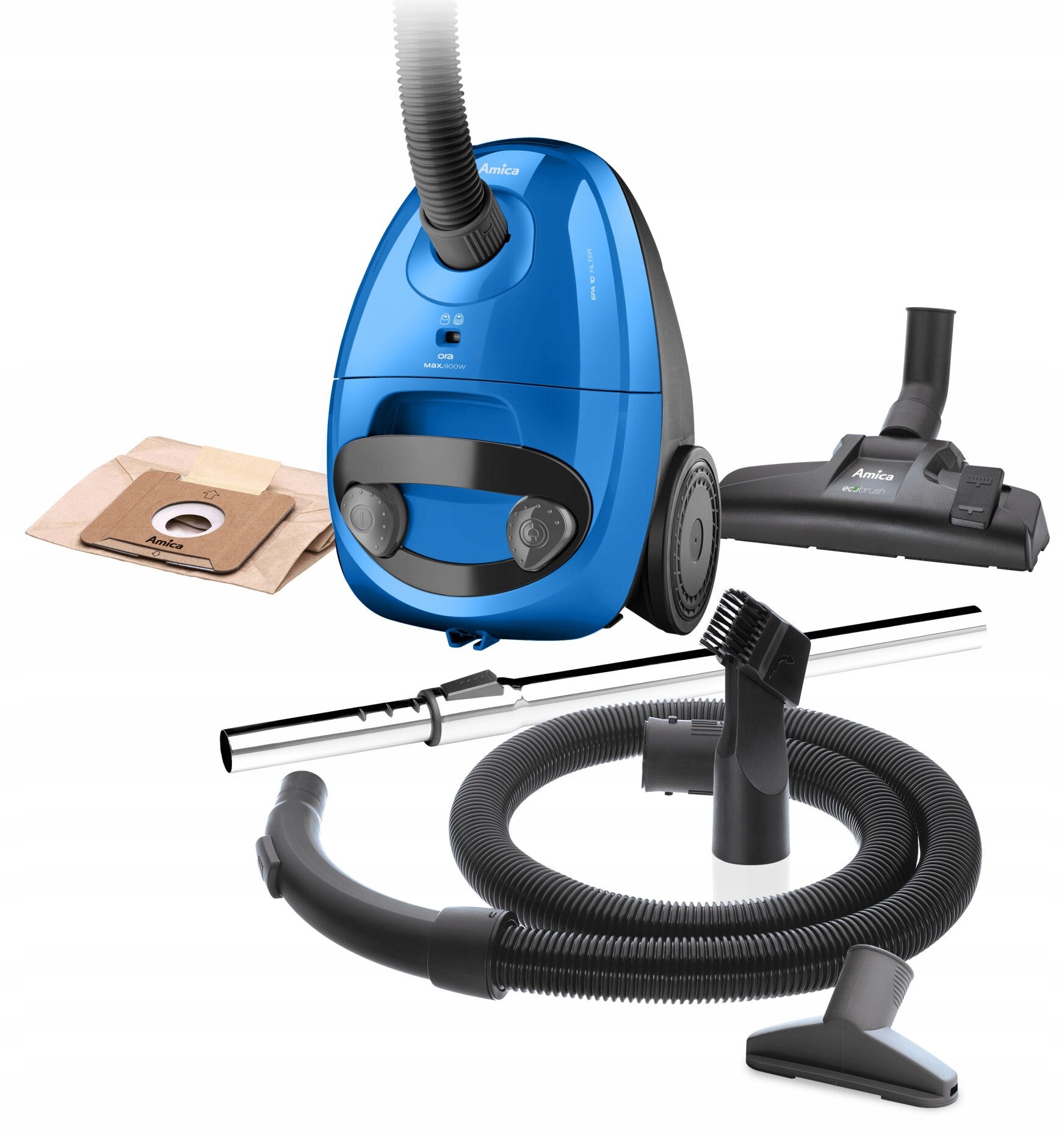 Odkurzacz tradycyjny workowy Amica Ora VM1036 850 W Niebieski