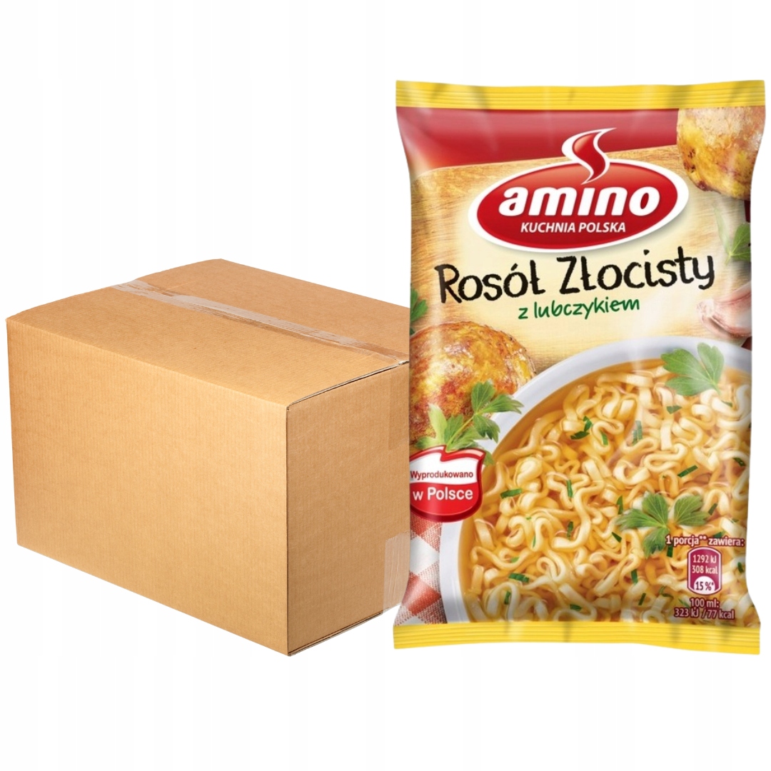 Levně Amino Instantní polévka zlatý vývar s libečkem 57 g x 22 kusů
