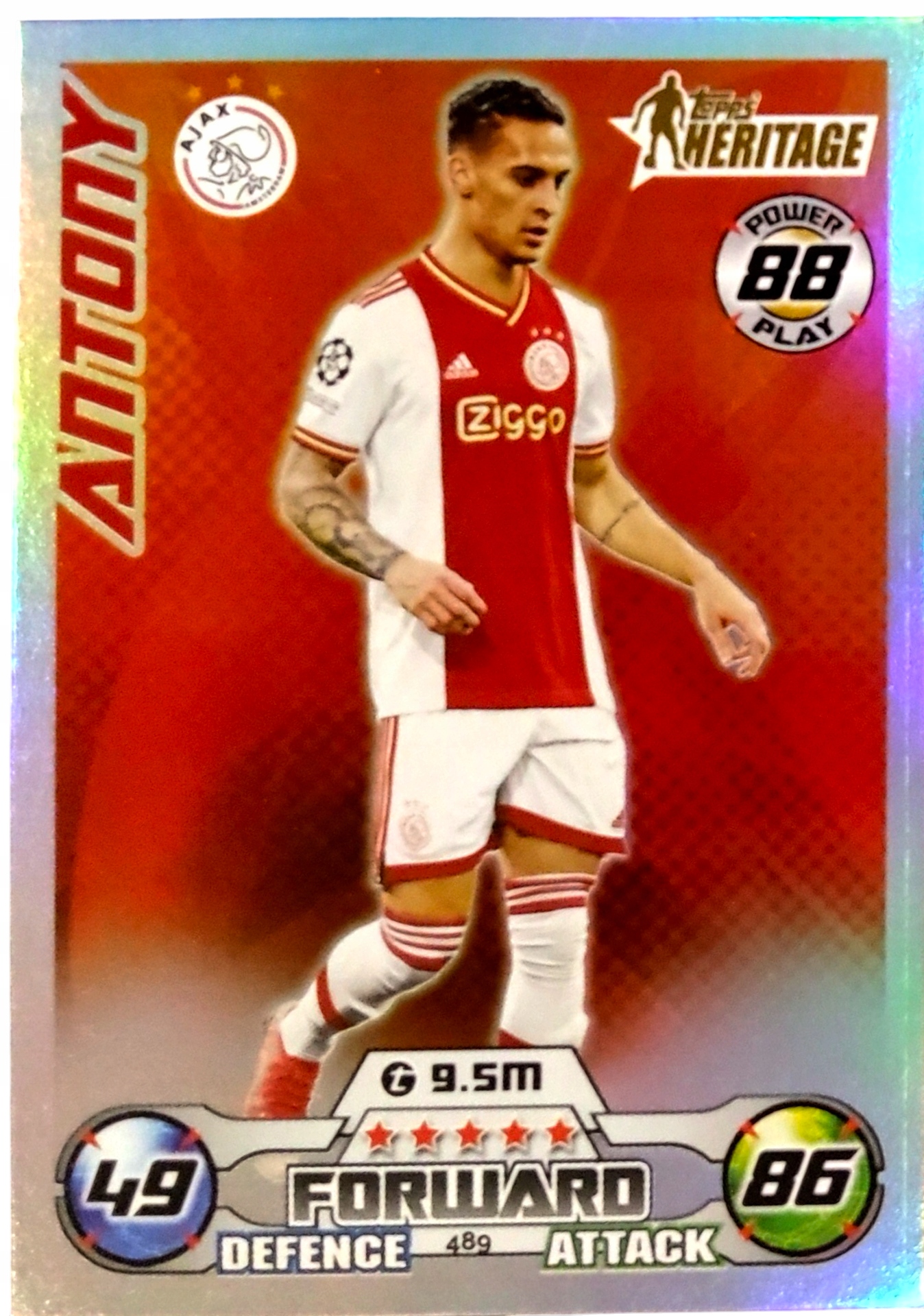 Topps Match Attax 2022-2023 Topps Heritage 489 Antony Afc Ajax