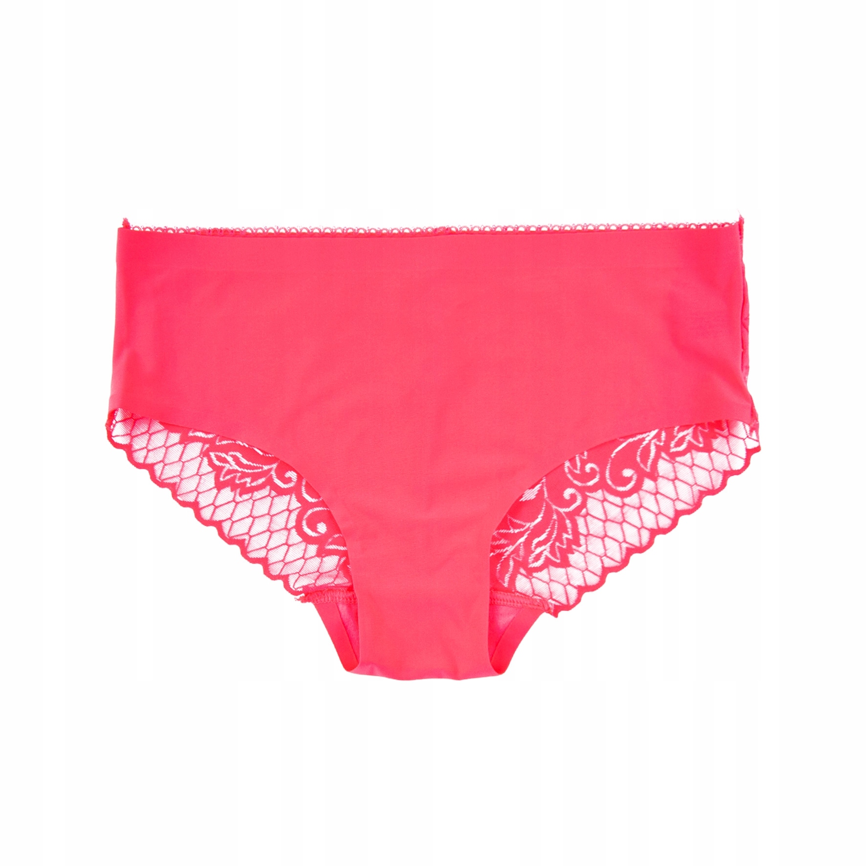 Figi Damskie Cięte Laserowo z Ozdobną Siatką L