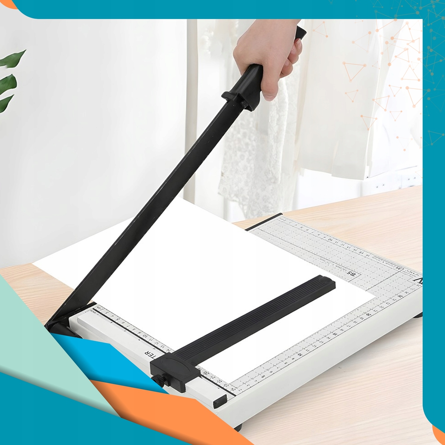 METALOWA GILOTYNA DO CIĘCIA PAPIERU PRECYZYJNA OBCINARKA WZMOCNIONA A4 A5 Kod producenta ARO-O627