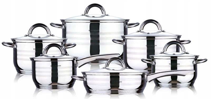 Blaumann Sada nádobí nerez 12 ks Gourmet Line BL-1410