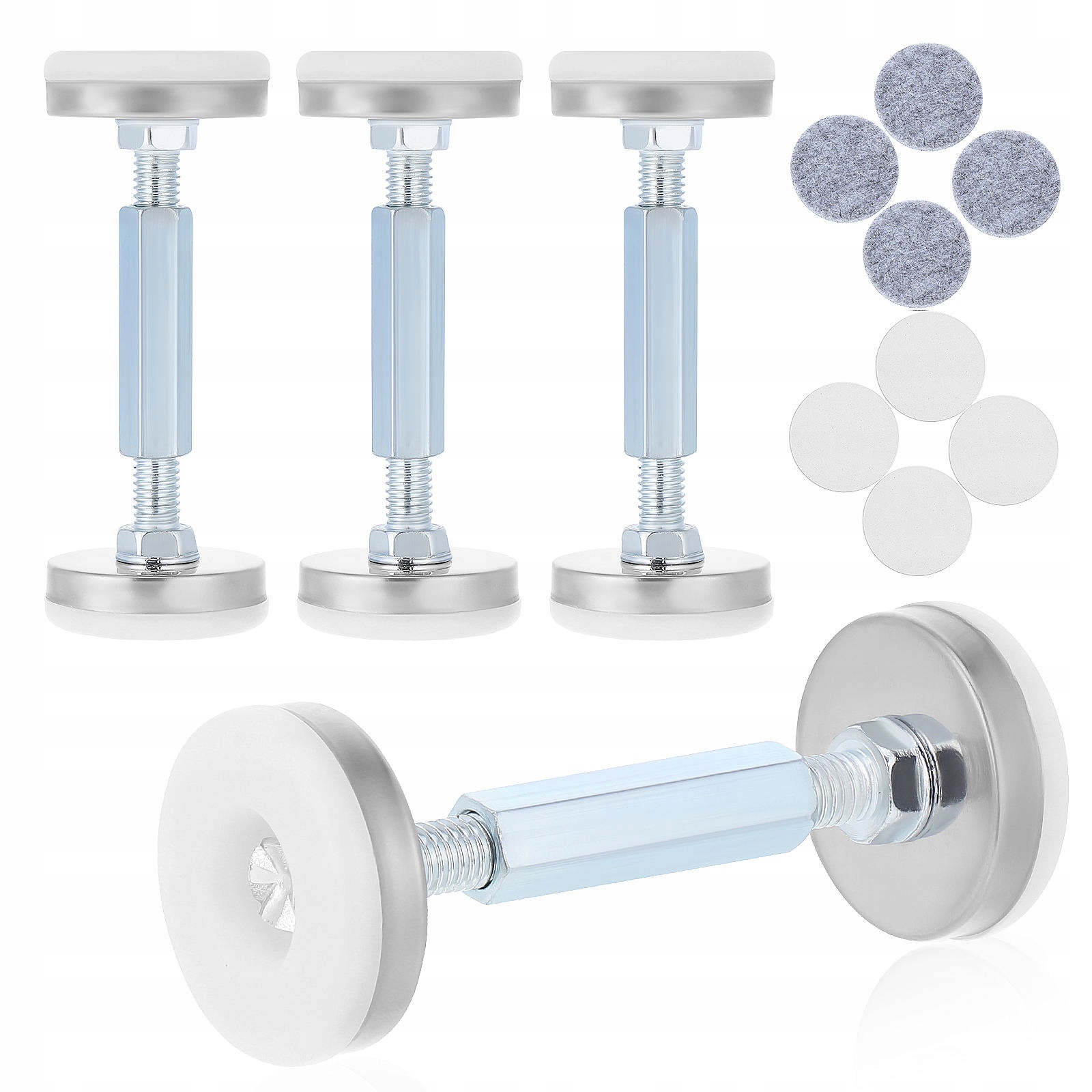 4 SZT. REGULOWANE PODPORY STABILIZUJĄCE RAMĘ ŁÓŻKA