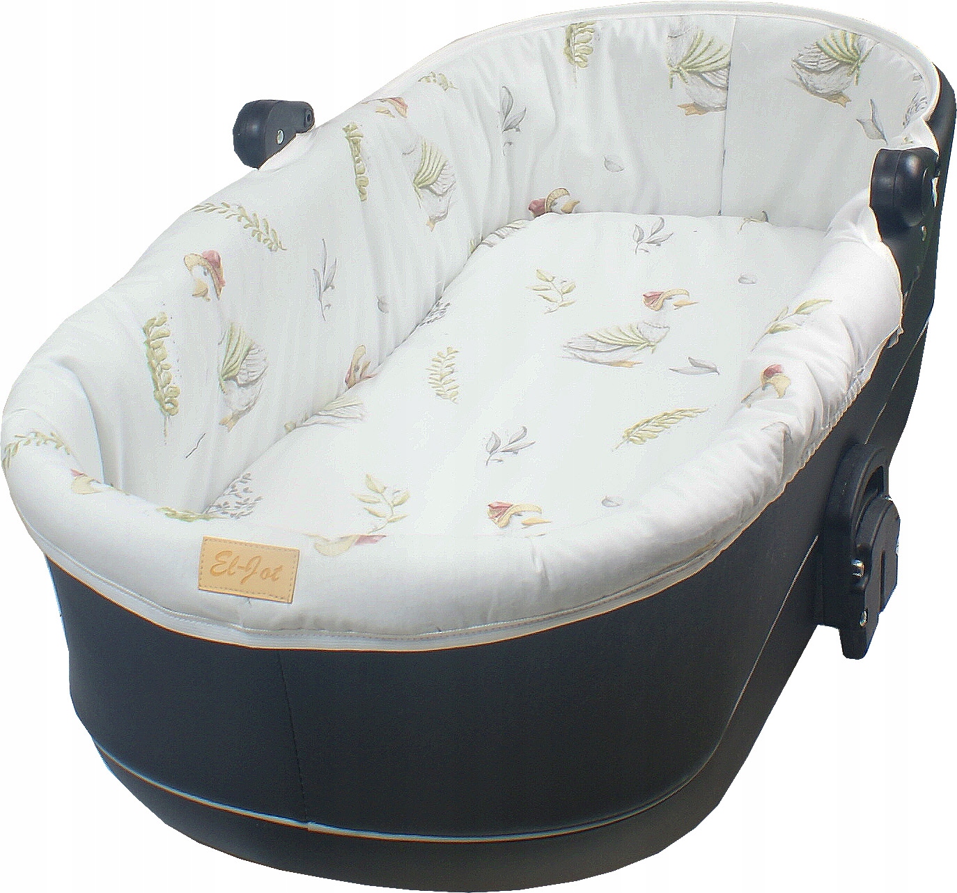 USZTYWNIONA WKŁADKA DO GONDOLI WÓZKA DZIECIĘCEGO Z BUDKĄ NA ZAMEK GĄSKI