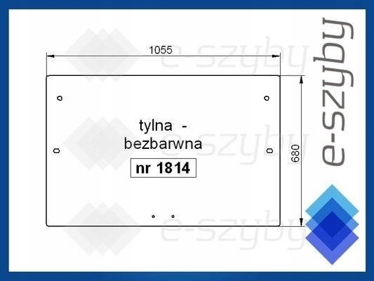 sklo Steyr 8100 8110 8120 8130 zadní