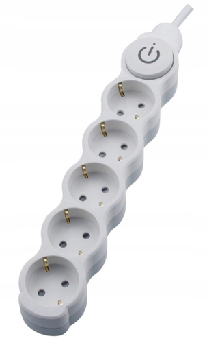 

Przedłużacz 5 Gniazd Schuko 1,5m Wył 1,5mm2