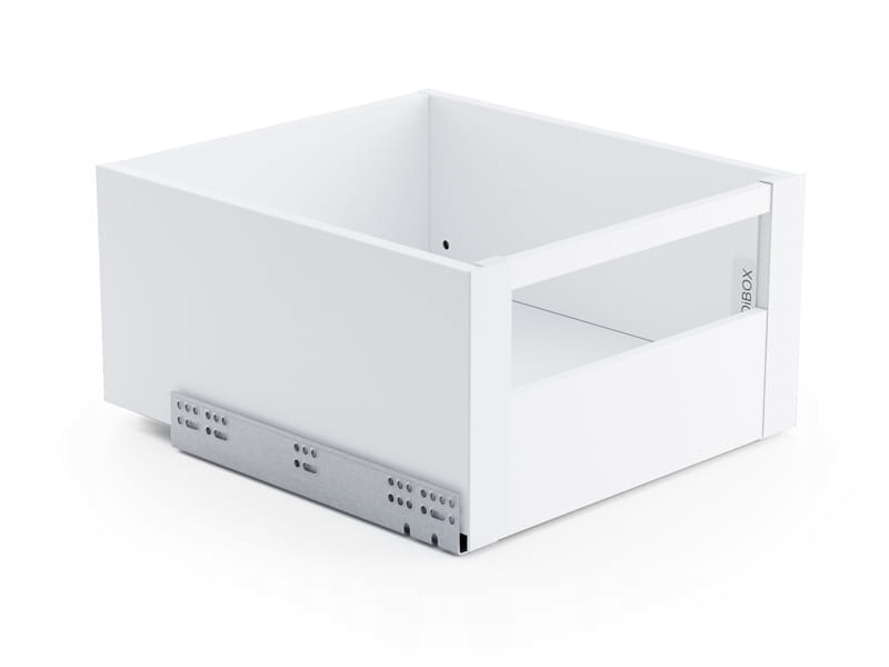 Aqbau přední část vnitřní zásuvky nábytkový systém DiBOX bílá barva 185 mm