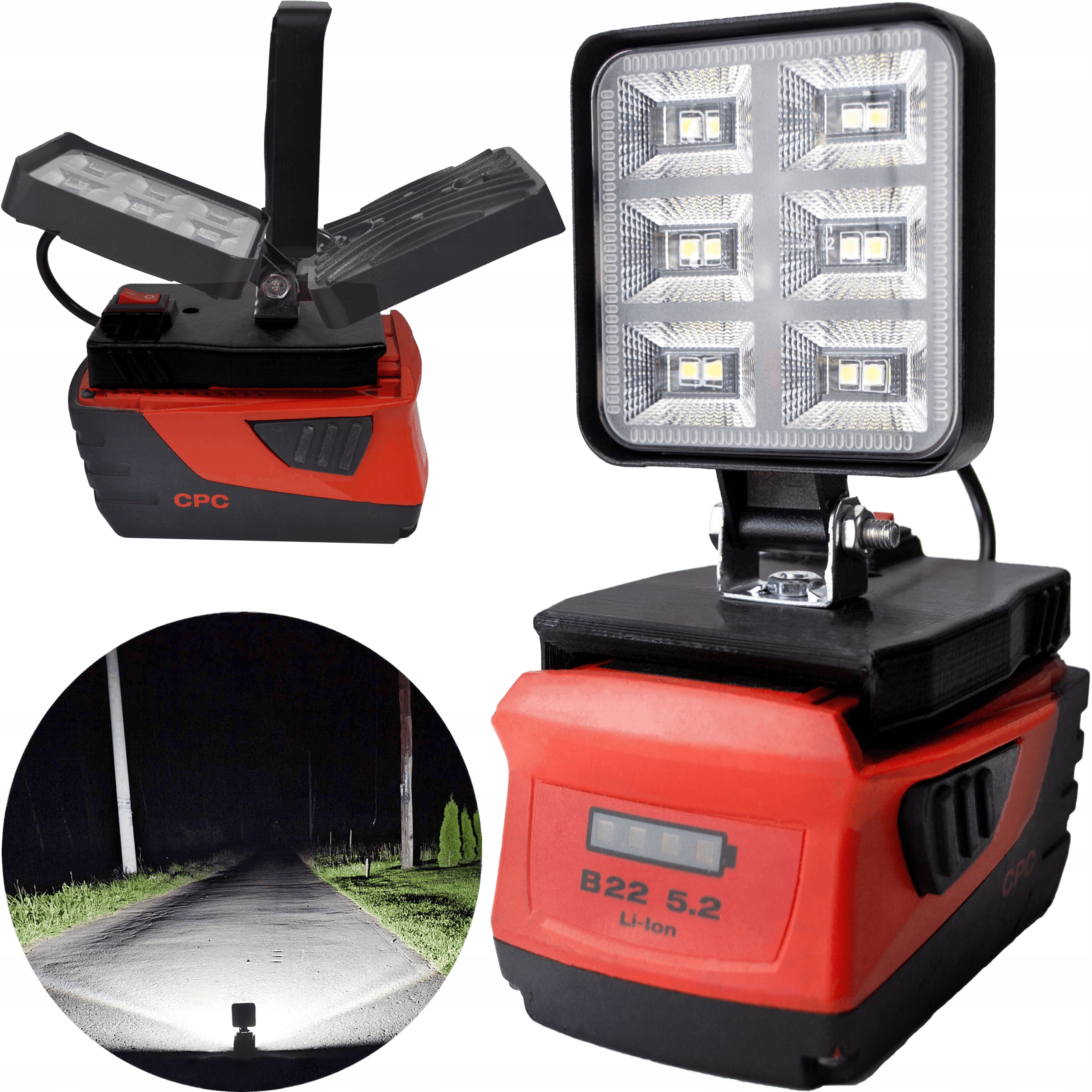 Led Pracovní Lampa Pro Hilti B22 Halogen Na Akumulátor
