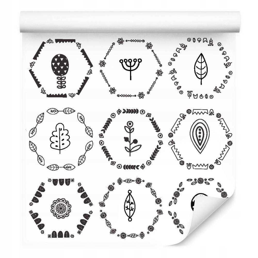 Tapeta do kanceláře listy, rostliny, skandinávský styl