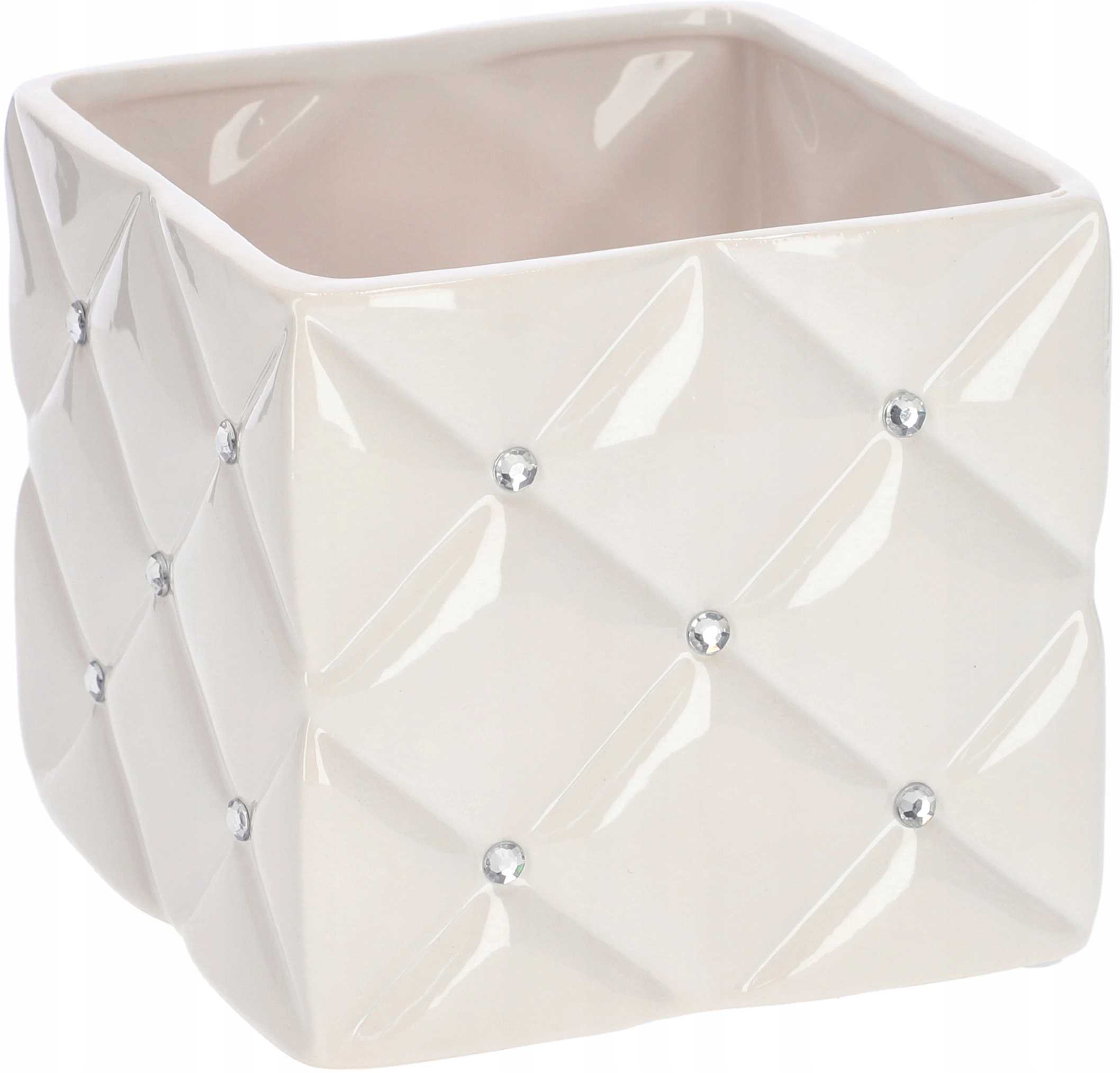 DONICZKA DONICA OSŁONKA GLAMOUR CERAMICZNA BIAŁA Materiał ceramika