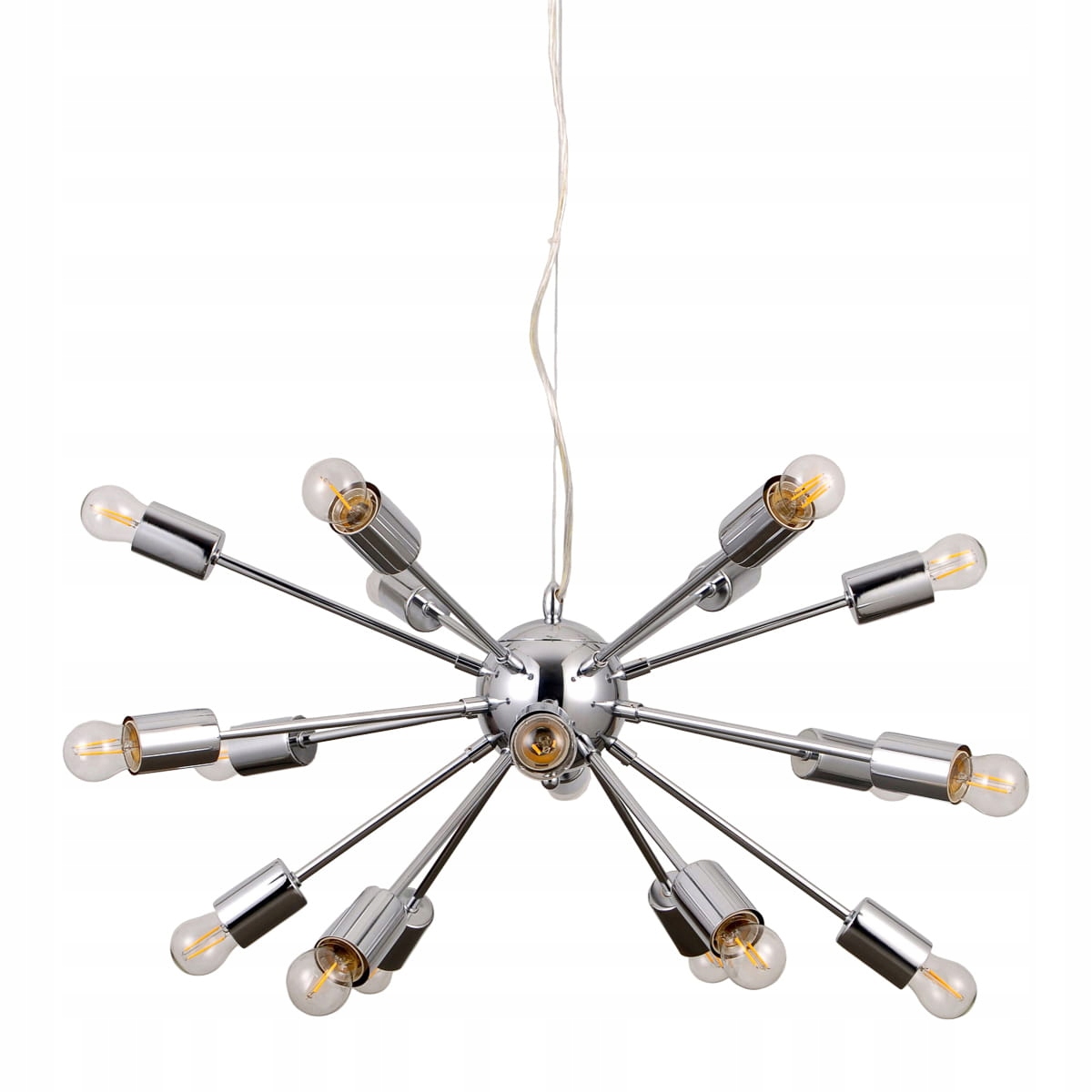 Závesná lampa Italux Theo Led moderná, chróm
