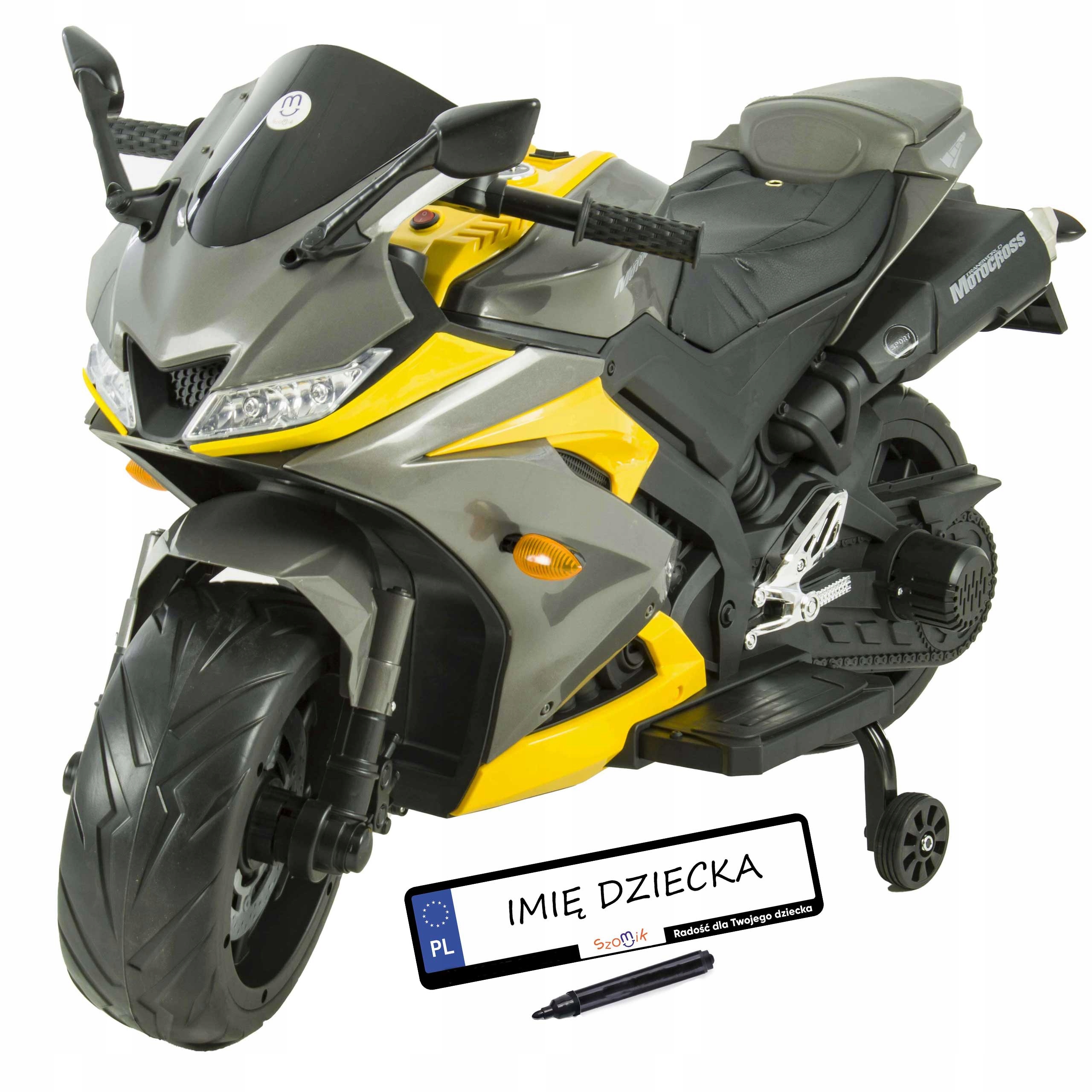 Motor na akumulator dla dzieci Eva 2 silniki Miękki fotel LEDy Tablica