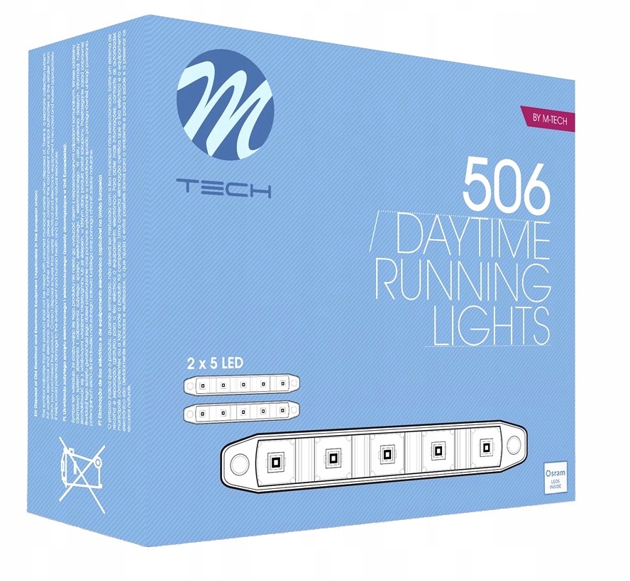 SWIATLA JAZDY DZIENNEJ OSRAM LED M TECH AUDI VW Moc 10 W