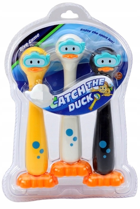 Kaczki DO NAUKI NURKOWANIA BASENU Zestaw 3szt Zabawki do nurkowania Duck Marka bez marki