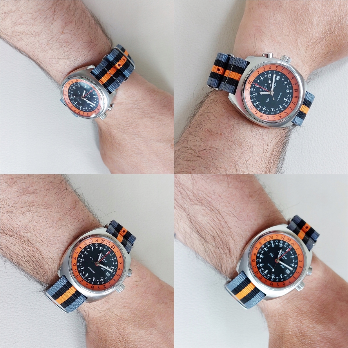 PASEK NATO 20 mm do zegarka nylonowy wodoodporny czarny SUPER JAKOŚĆ! Kod producenta PNNCh-CzarCzer20A-T2C