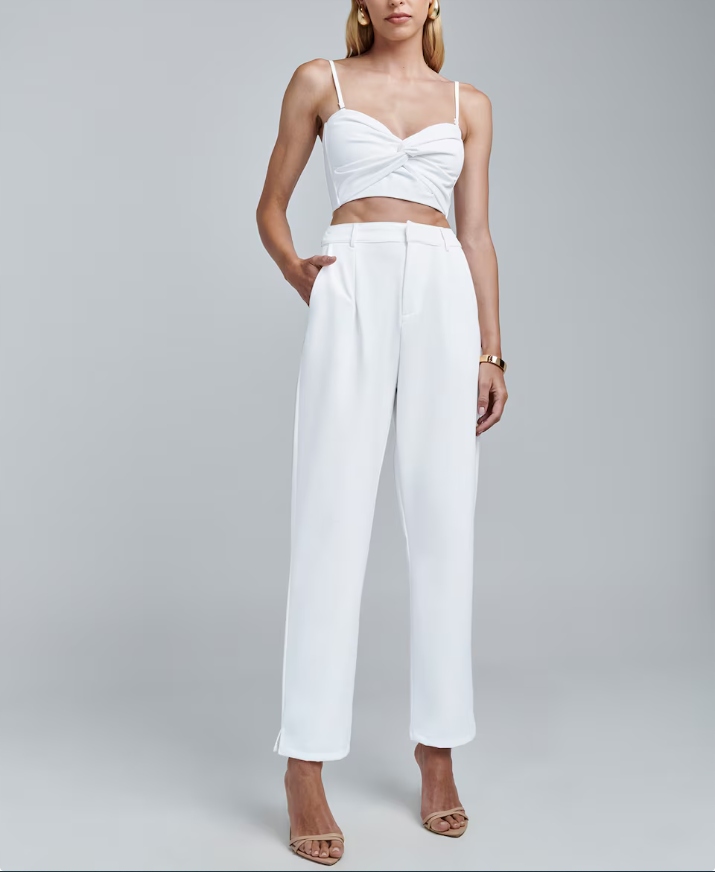 Bwldr Normální střih Kalhoty 'Savay' v barvě Bílá 40